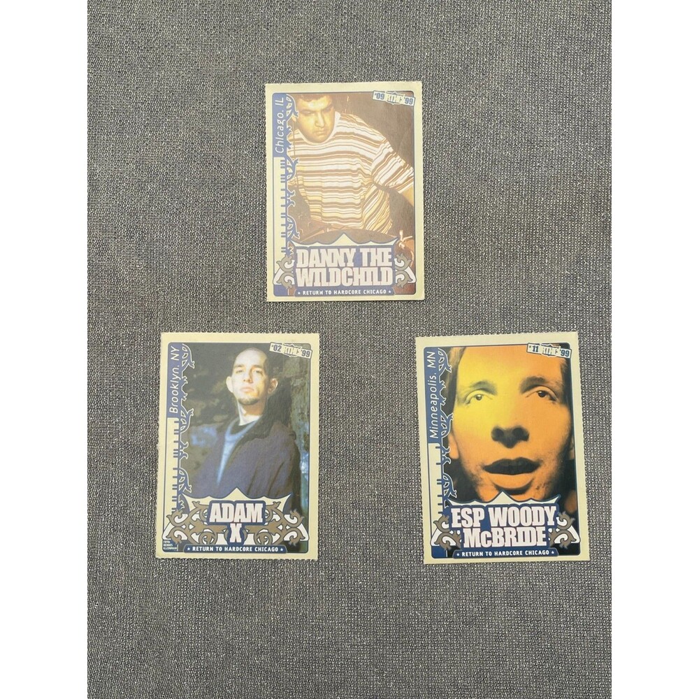 Vintage Chicago Rave Flyer Return to Hardcore DJ Trading Cards 00s 2000s